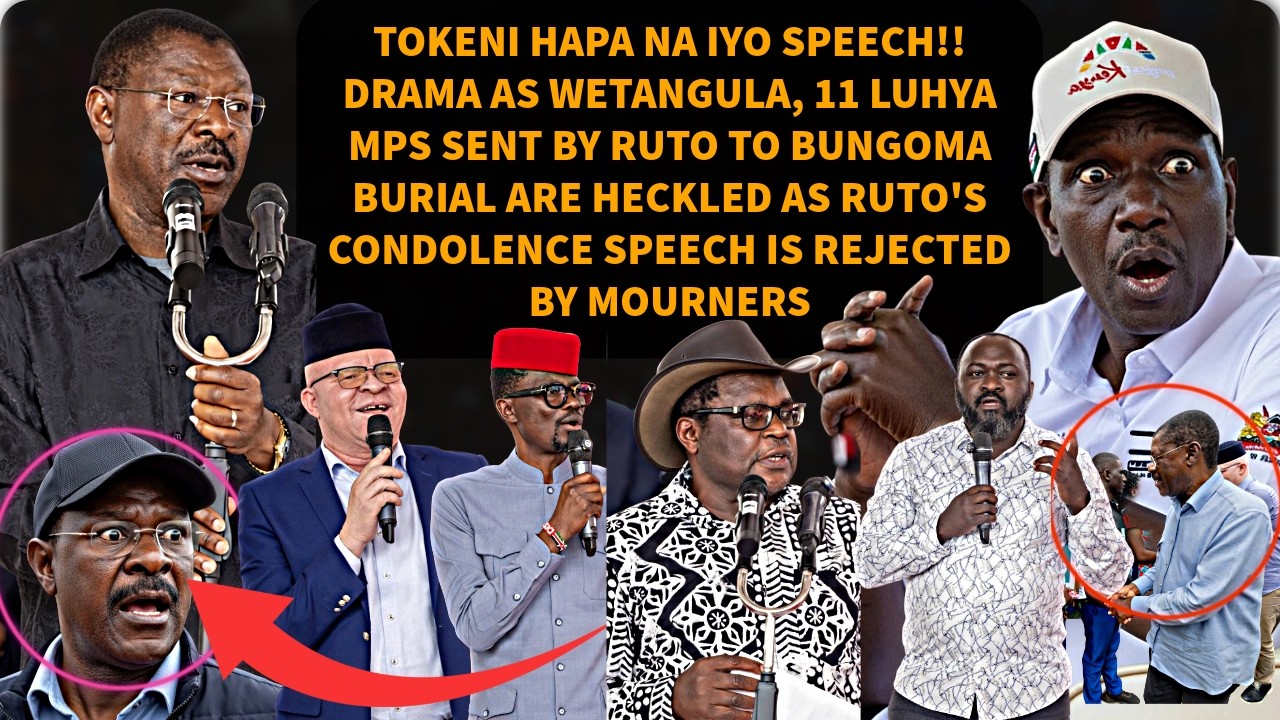 🔥11 LUHYA MPS SENT BY RUTO TO BUNGOMA BURIAL REJECTED AS RUTO'S MESSAGE CUT SHOT BY ONETERM CHANTS