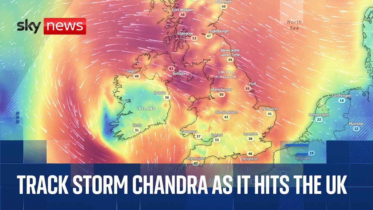 Storm Chandra tracker live | Severe flood warning issued and Met Office warnings in place