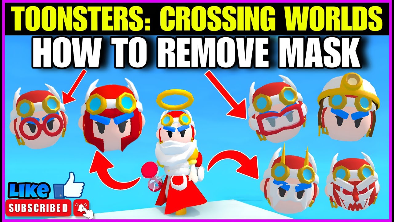 Remove Mask | Toonster Crossing Worlds | How to remove mask #rhodegamer #iosgameplay