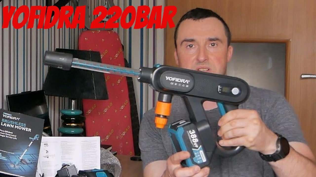 Yofidra 220Bar wysokociśnieniowa myjka akumulatorowa z aliexpress