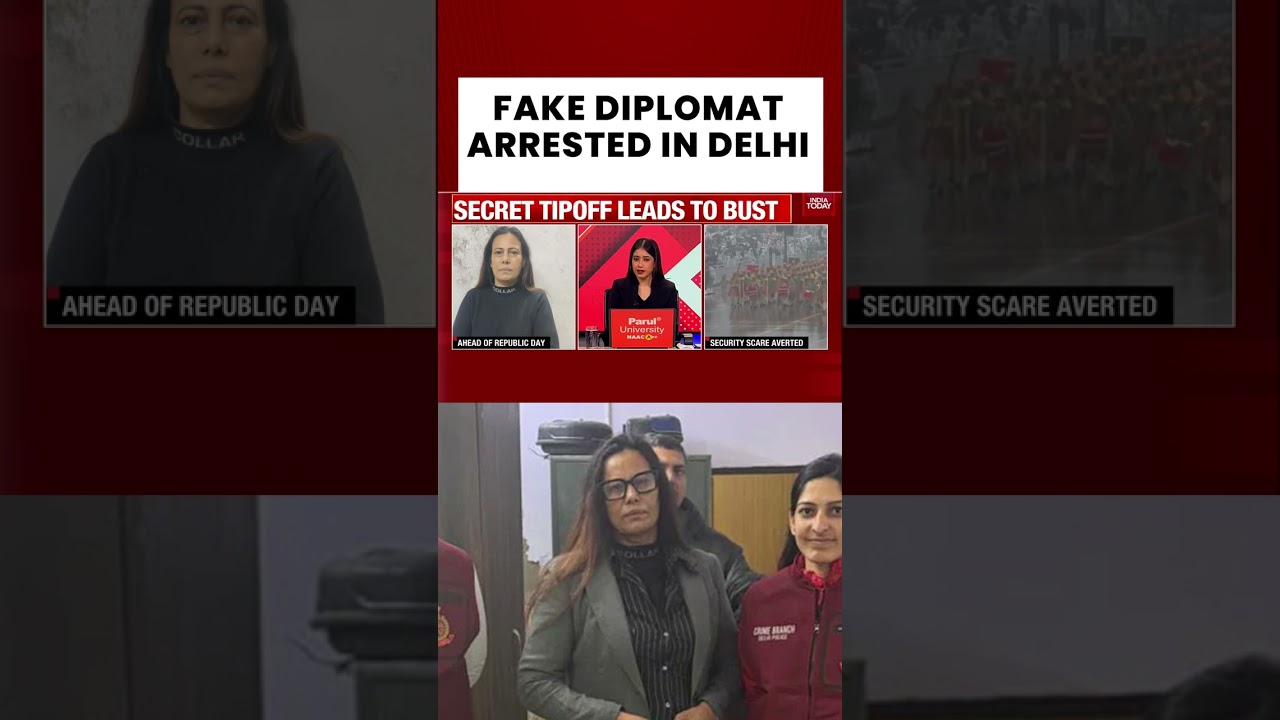 Delhi Police Arrest Woman Posing as Diplomat with Forged Number Plates Ahead of Republic Day
