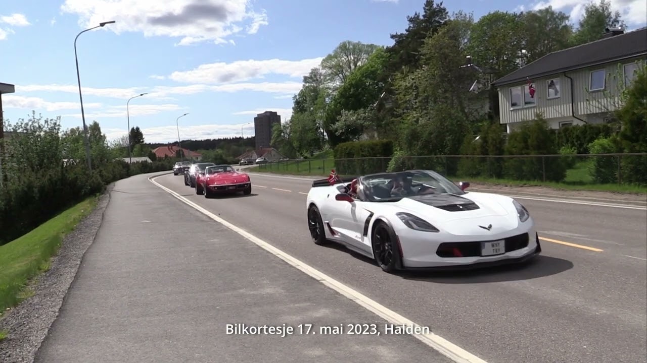 Bilkortesje 17  mai 2023, Halden