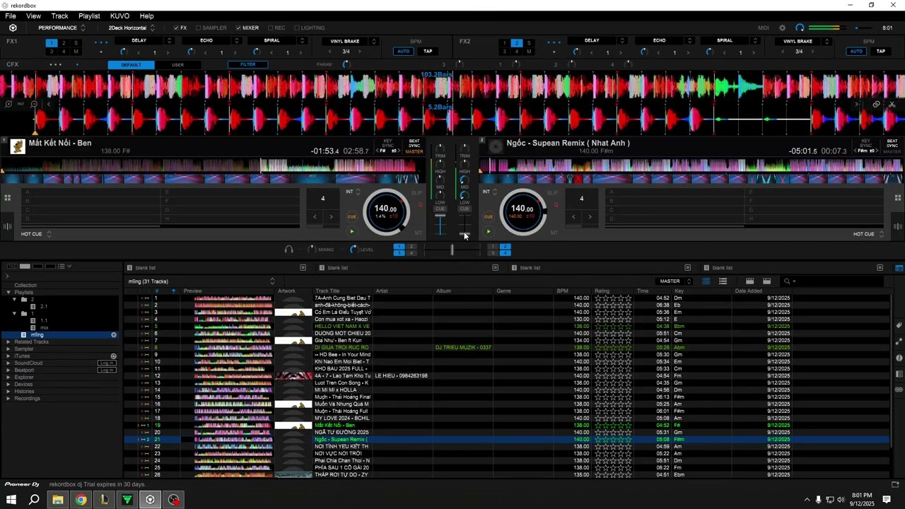 HELLO VIET NAM - NONSTOP VINAHOUSE 2025 - ANCER MIX - REKORDBOX 7
