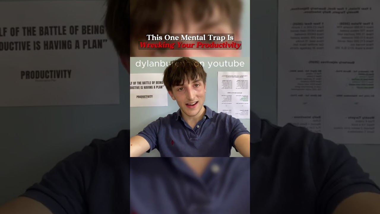 This One Mental Trap Is Wrecking Your Productivity Pt.1 |  
