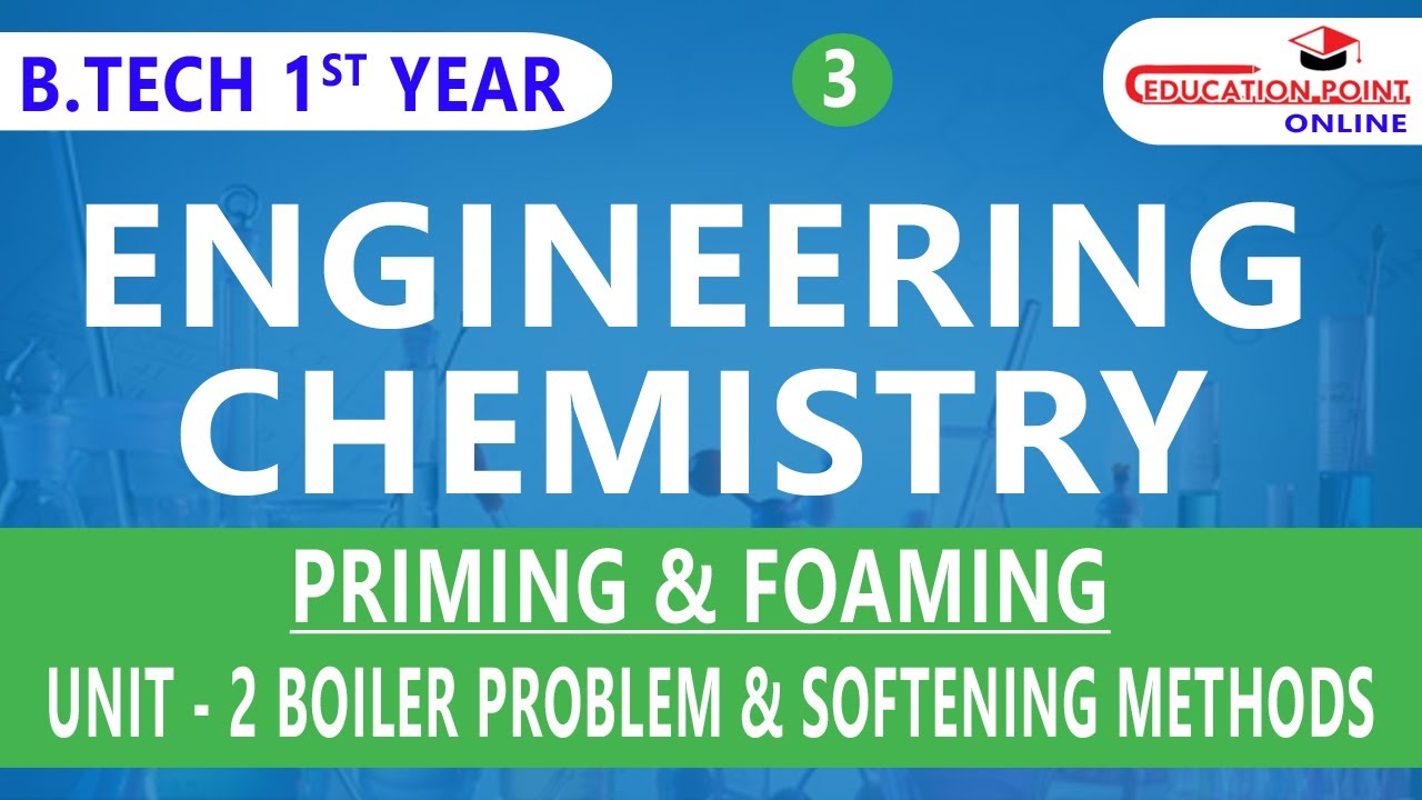 Lec 3 | Priming & Foaming | Boiler problem & Softening Method | Engineering Chemistry | B.Tech
