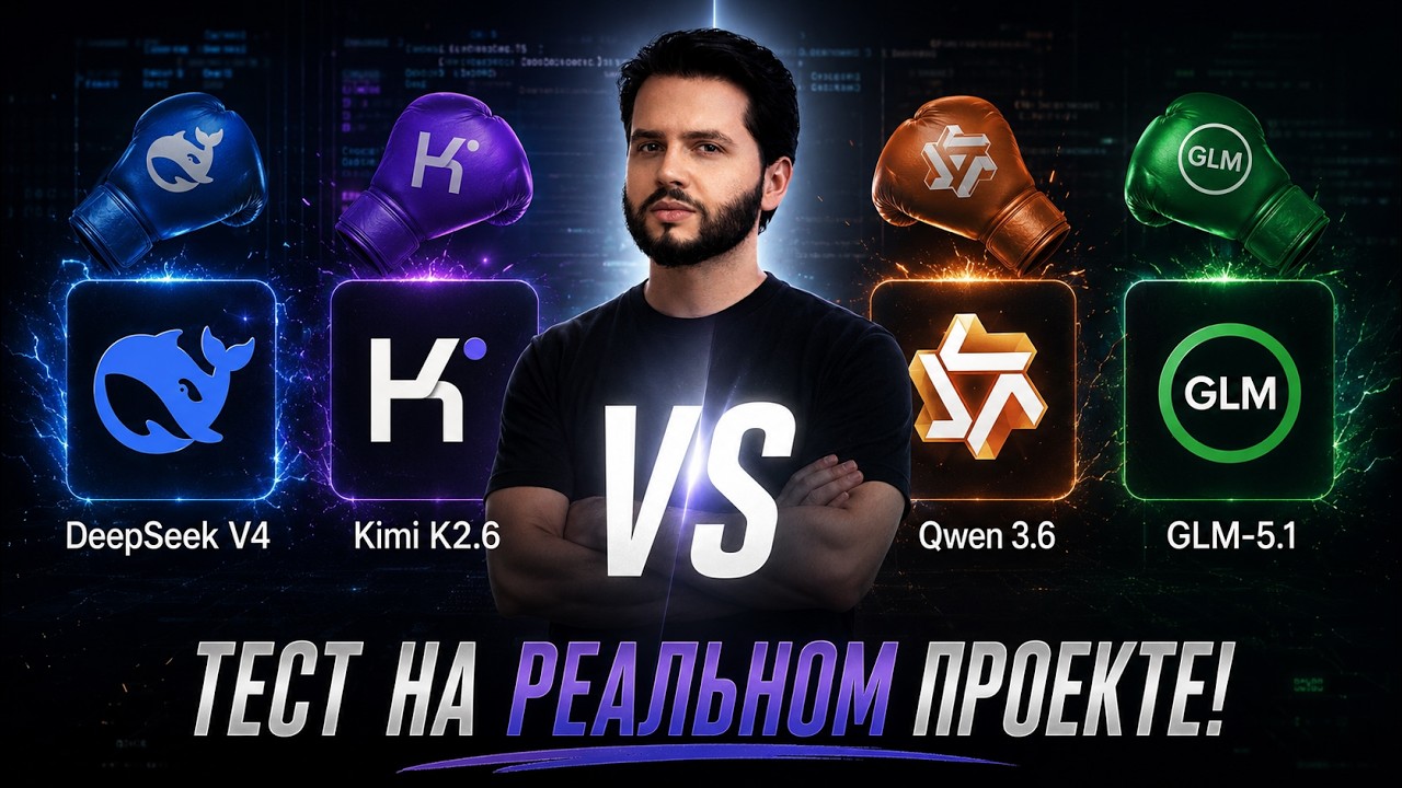 DeepSeek V4 vs Kimi K2.6 vs Qwen 3.6 vs GLM 5.1 &mdash; какой AI кодит реальные проекты?