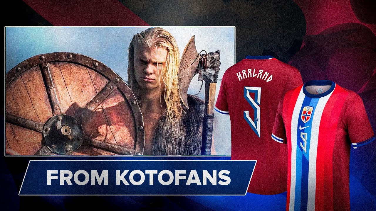 Norway Home Jersey 2024 Haaland 9 (kotofanss) Player Version Unboxing Review