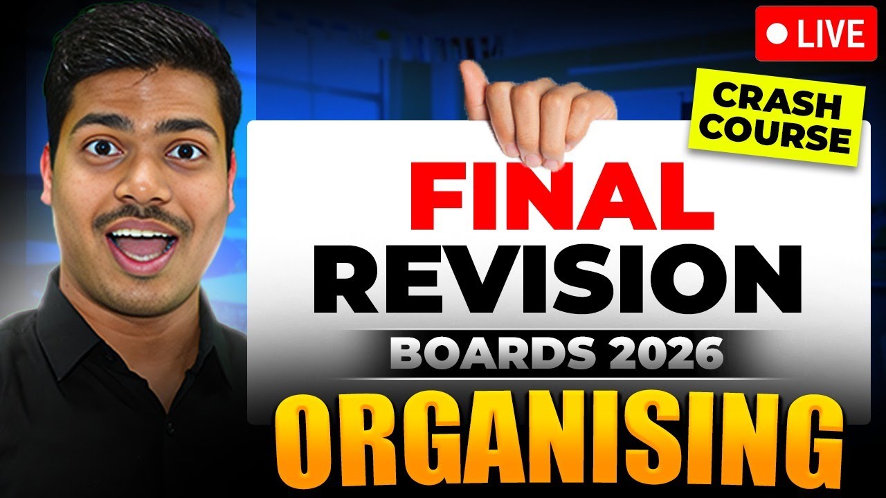 ORGANISING | FINAL REVISION 🔴LIVE | WITH ALL NCERT KEY WORDS | CLASS 12 BUSINESS STUDIES BOARDS 2026
