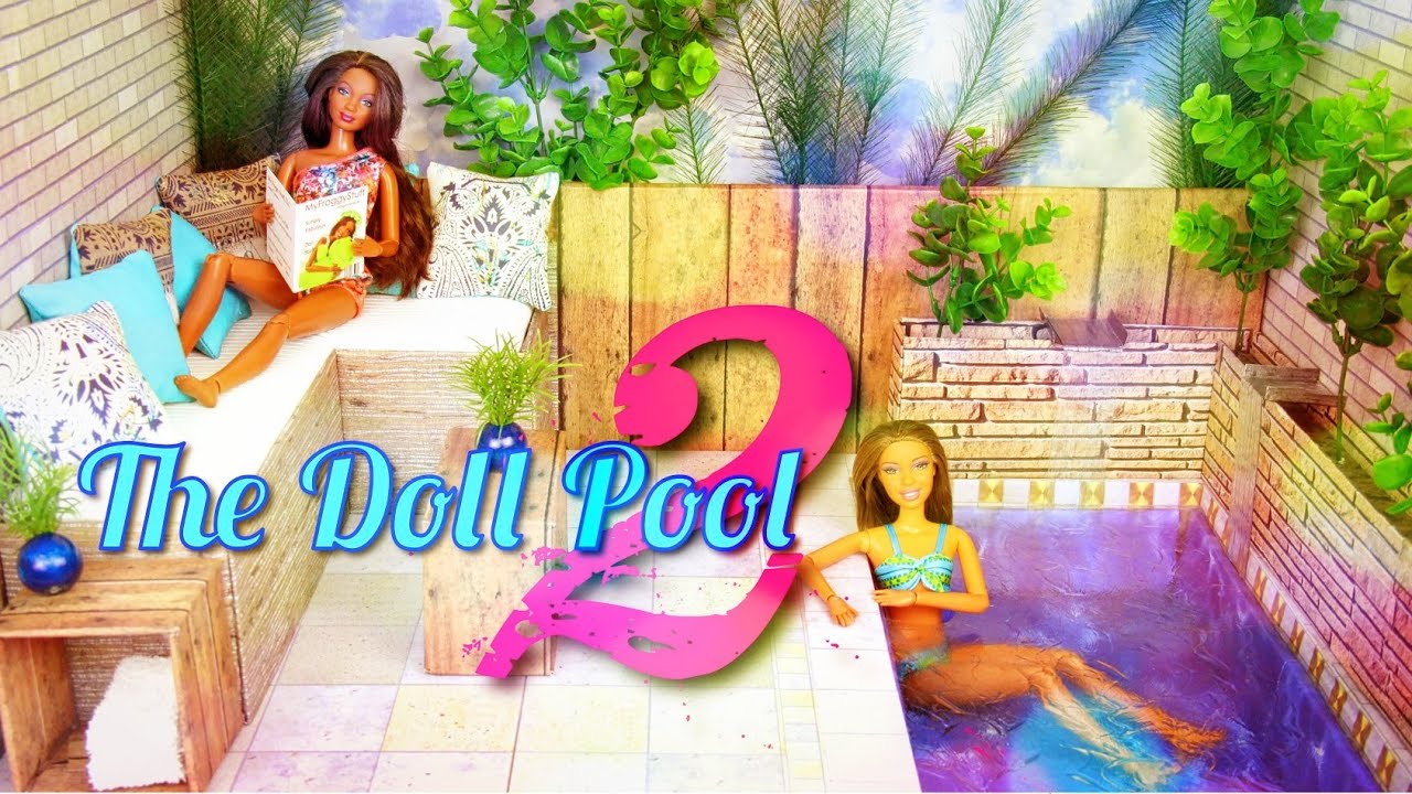 DIY - How to Make: Doll Swimming Pool 2 - Handmade - Doll - Crafts