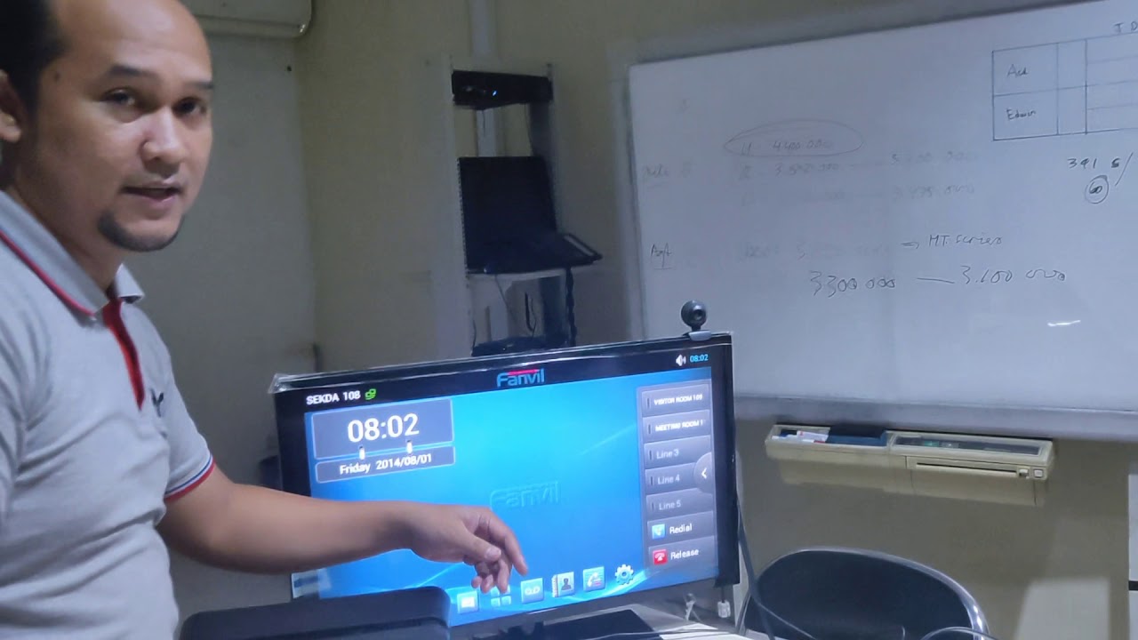 Video call dan video conference fanvil with emg80