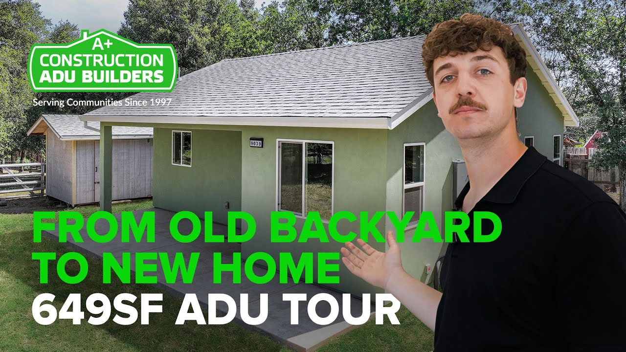 877 sq. ft. ADU with Vaulted Ceilings & Dedicated Office | ADU Tour in Orangevale, CA