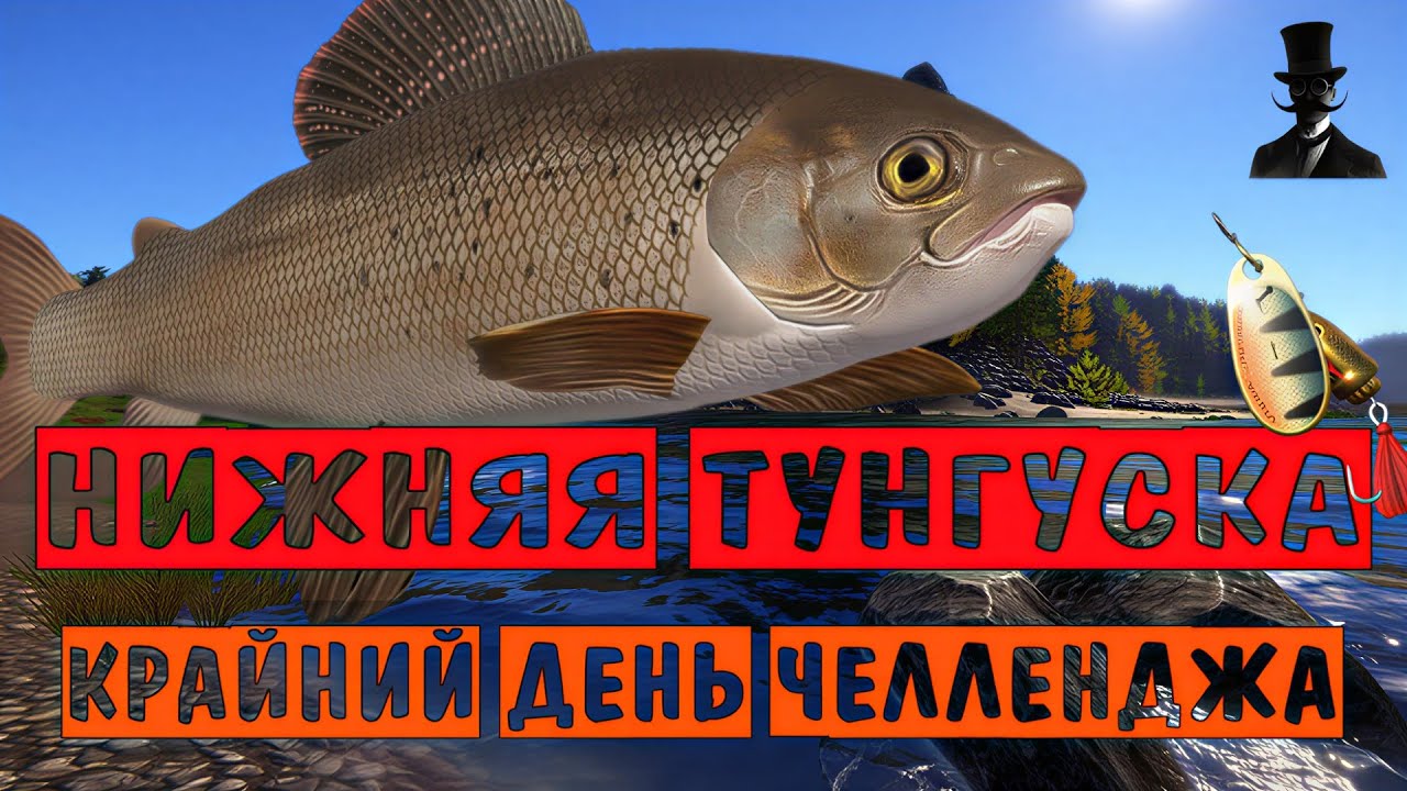 Крайний день челленджа. Река Нижняя Тунгуска. Русская Рыбалка 4.