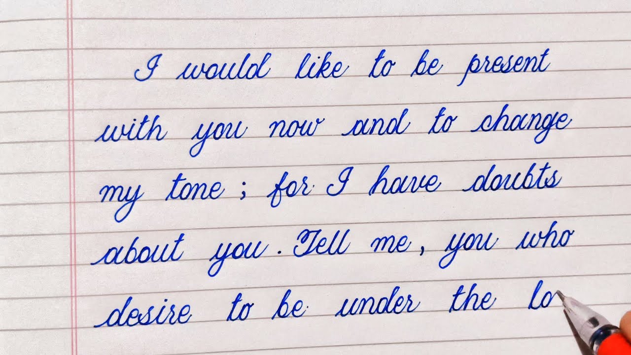 Daily One Page Write Handwriting | How To Improve Your Handwriting | And How To Improve Hand Speed