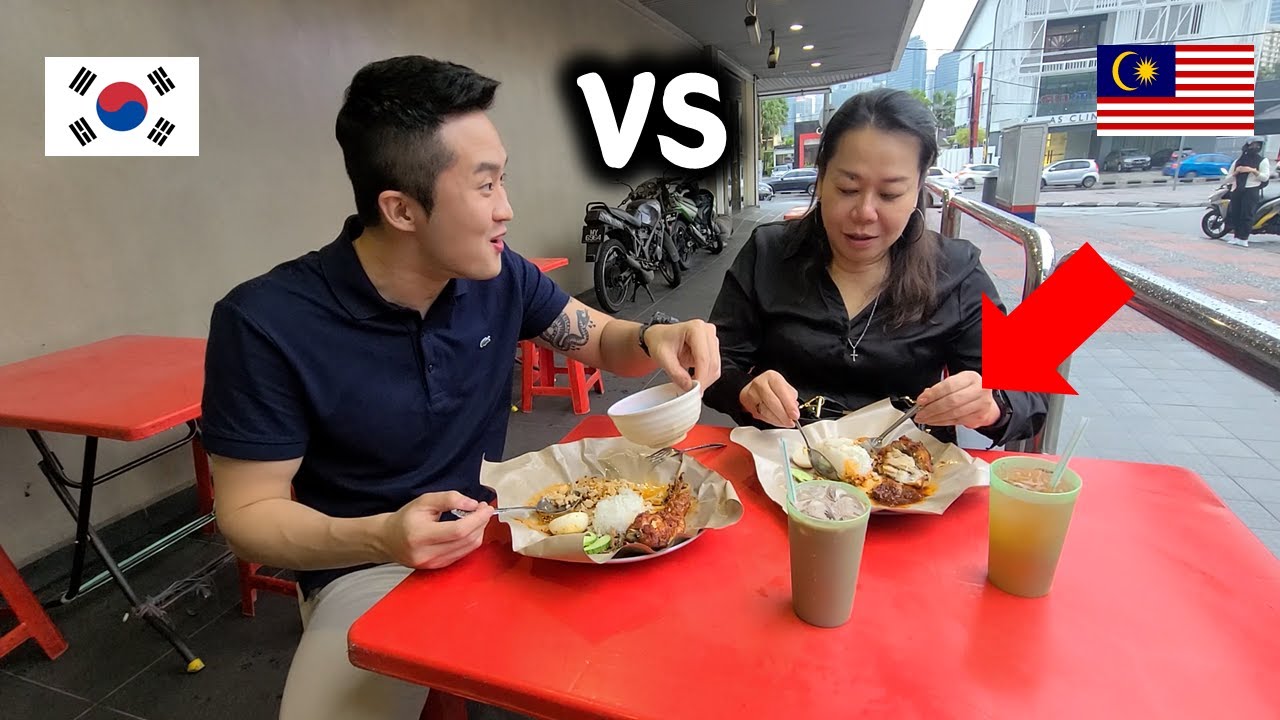 Korean and Malaysian having 'Best Nasi Lemak' discussion