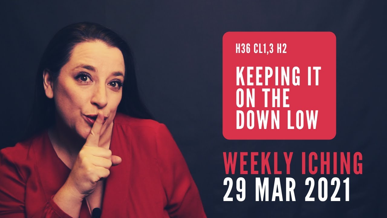 Keeping It On the Down Low // Weekly I Ching 29 Mar-4 Apr 2021 // Hexagram 36 & 2