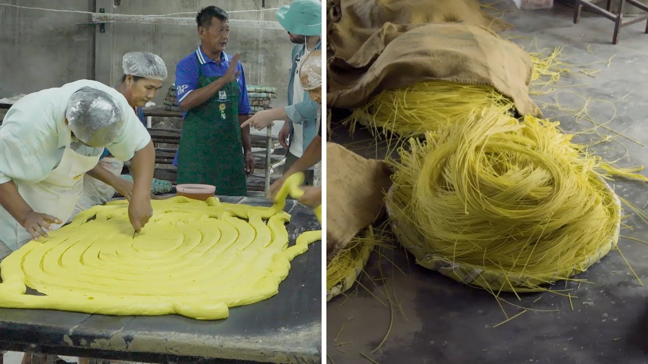 The Journey of Thai Noodles, Factory to Feast 🍜👌