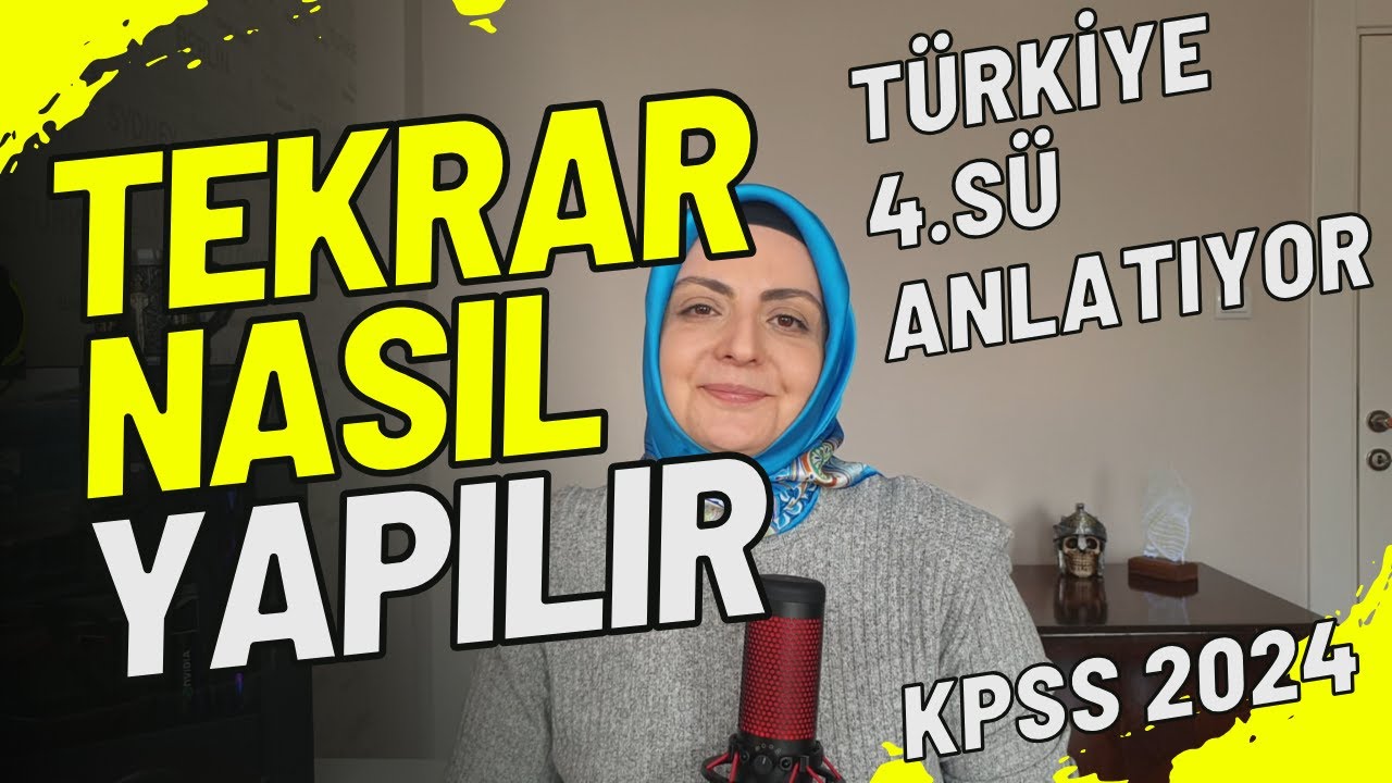 KPSS TR. 4. sünden TEKRAR NASIL YAPILIR?  KPSS DERECEDE Stratejik Tekrarın Önemi