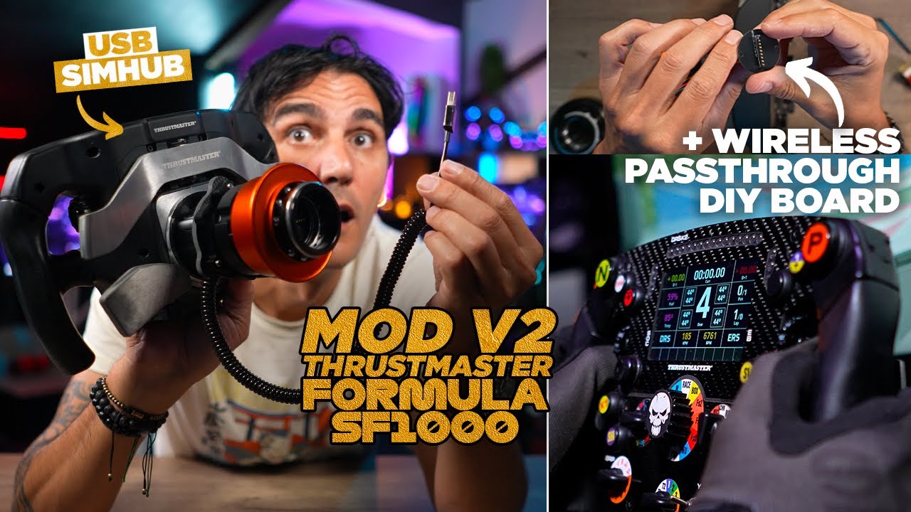 Guide conversion USB V2 Thrusmaster🔥QR Universel + DIY wireless USB passthrough pour Simagic Evo !