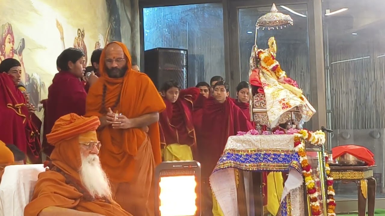 \ramanretiashrm\27.01.2026 ved , upanishad evam puraan ke shlokon ka paath rishi kumaron dwara brahm