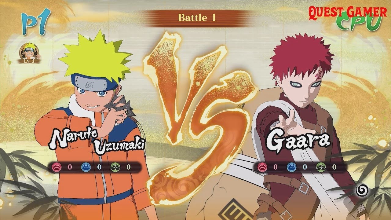 Uzomaki Naruto VS Gaara