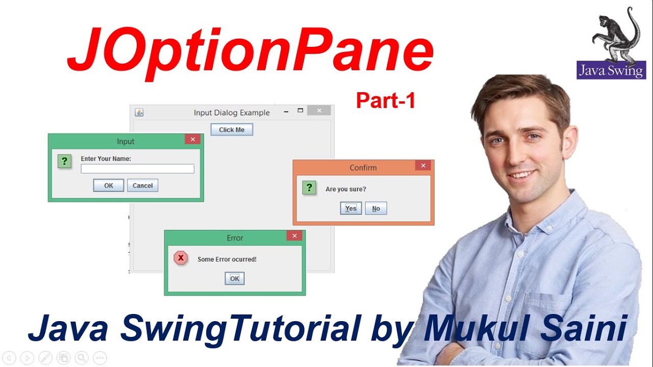 #32.1 Java Swing Tutorial | JOptionPane part-1 | showInputDialog