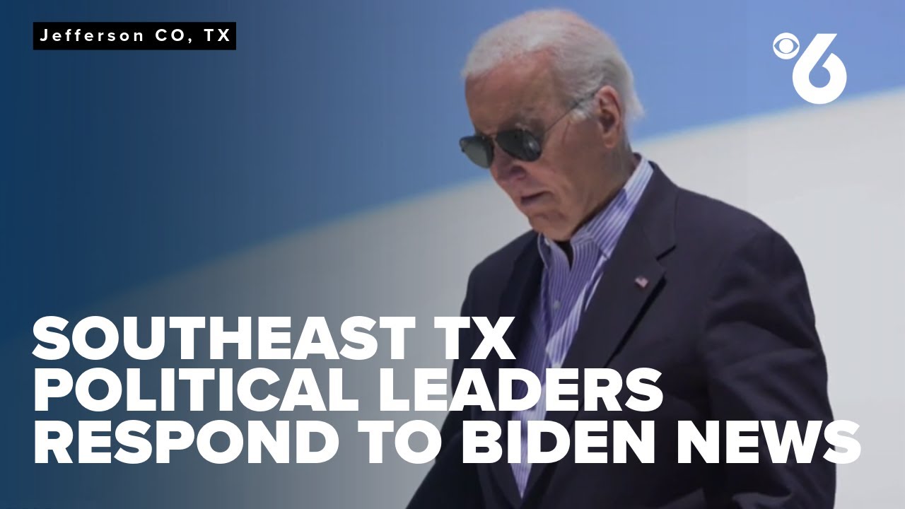 Southeast Texas political Leaders respond to the news Biden will not seek re-election.