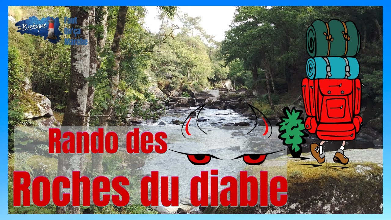 Les roches du diable en randonnée . 8 Km. Bretagne. Quimperlé. #randonnée #bretagne