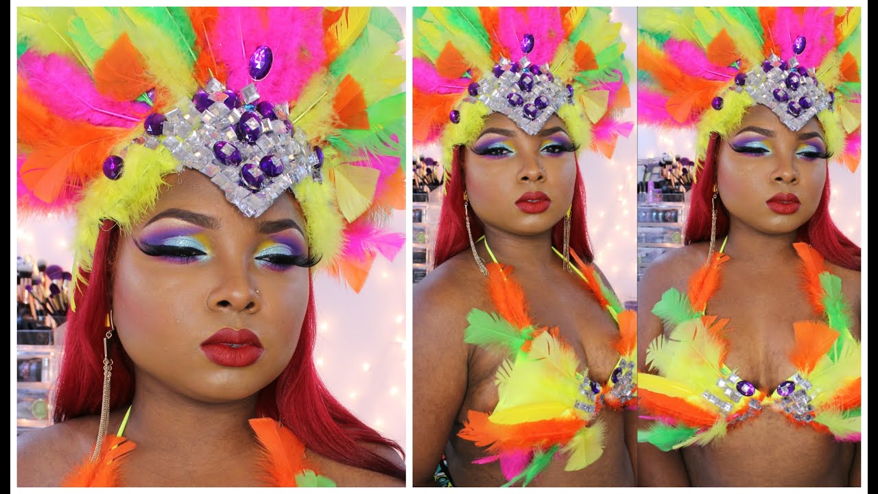 Carnival Make up tutorial COLLAB with BeautyByLee!!! - Full Face tutorial