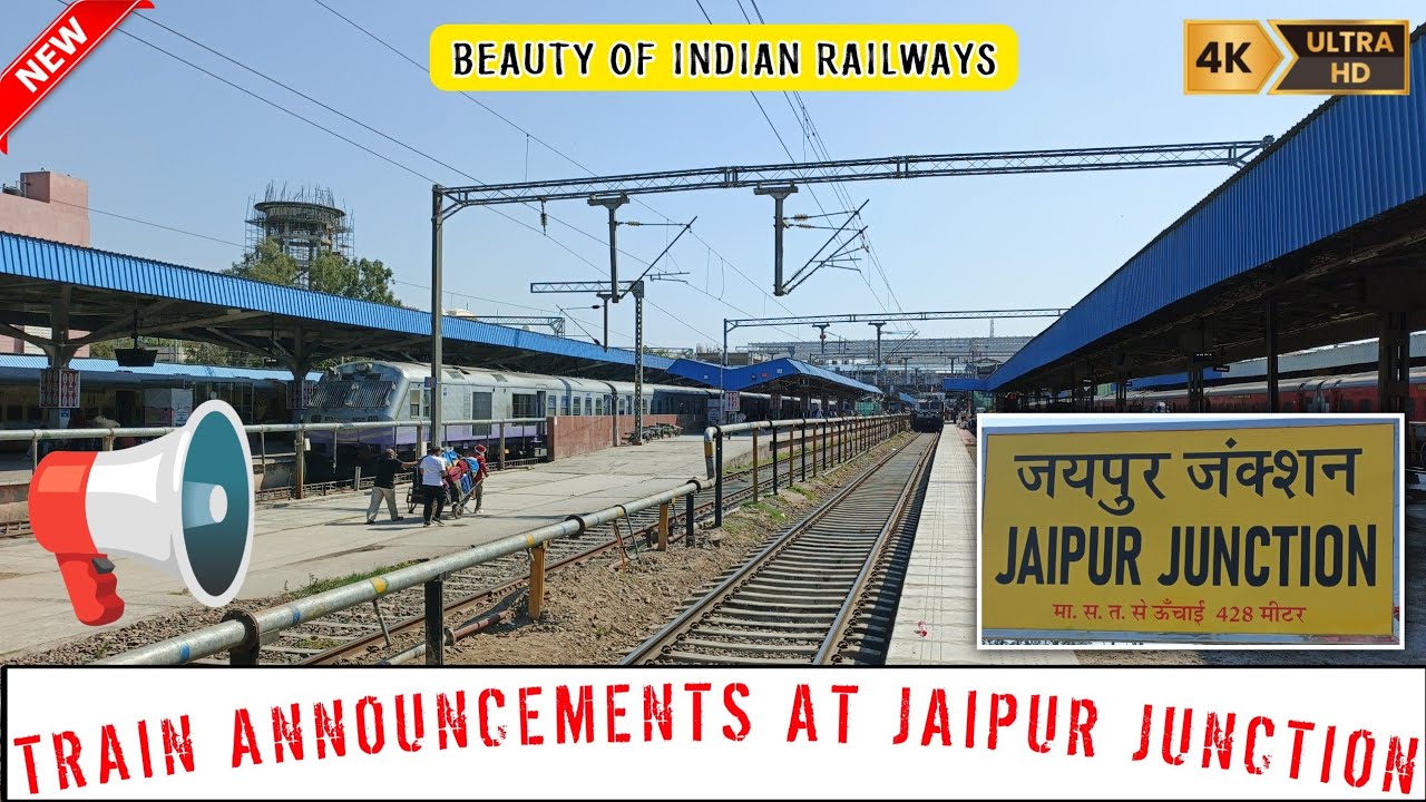 📢 TRAINS ANNOUNCEMENT AT JAIPUR JUNCTION PART - 1