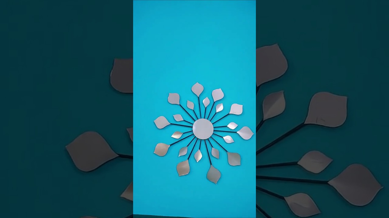 0 Cost Easy Wall Hanging Craft Idea #wallhanging #diy  #craft  #walldecor #diycrafts #shortsfeed