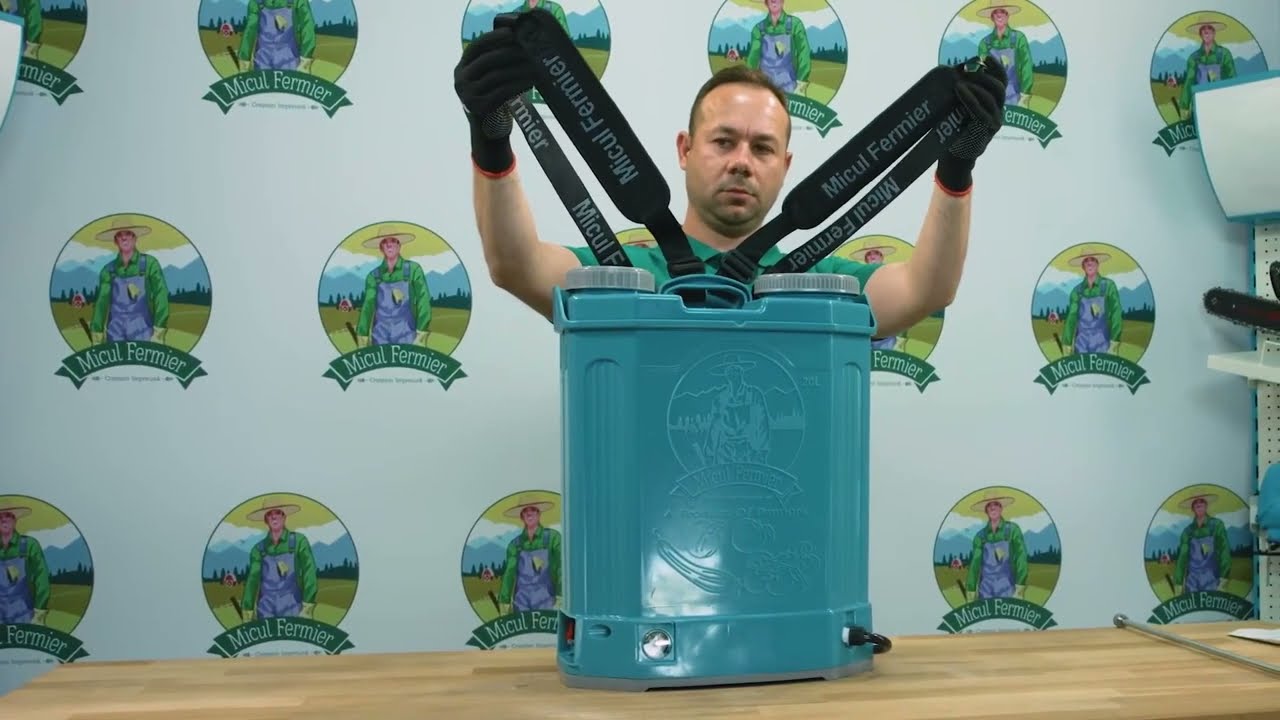 Pompa de stropit cu acumulator, Pandora GF-0665, Vermorel electric, 20 Litri,  - Unboxing
