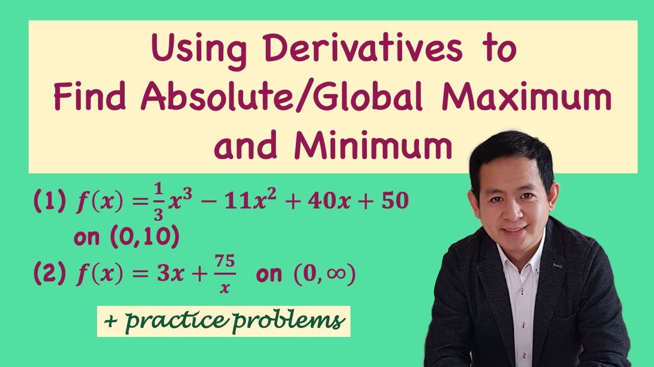 Using Derivatives in Finding Minimum and Maximum Function Values