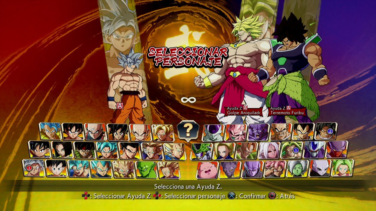 Dragon Ball Fighterz Goku Ultra Instinto vs Broly & Broly DBS