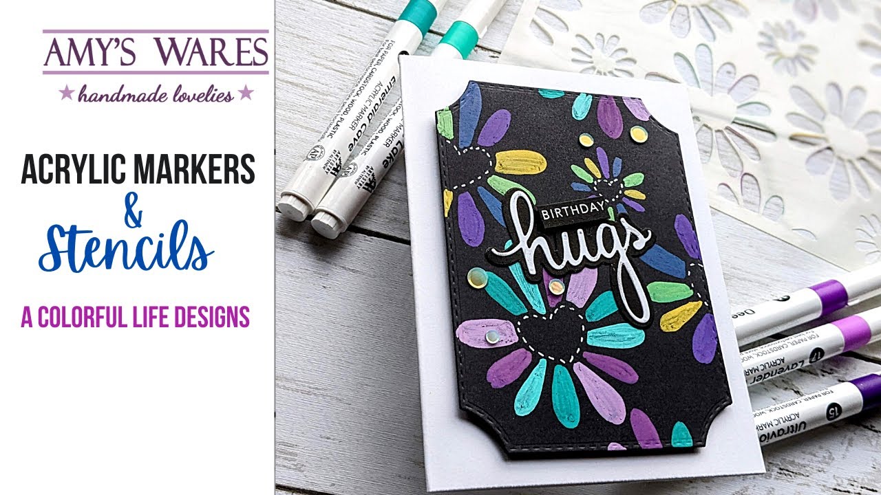 OOOOH I love them!! New acrylic markers paired with GORG new Stencils!! Can it get any better?!?
