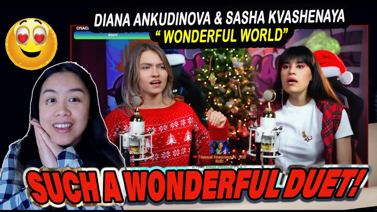 Diana Ankudinova & Sasha Kvashenaya -  Wonderful World | MJ REACTION