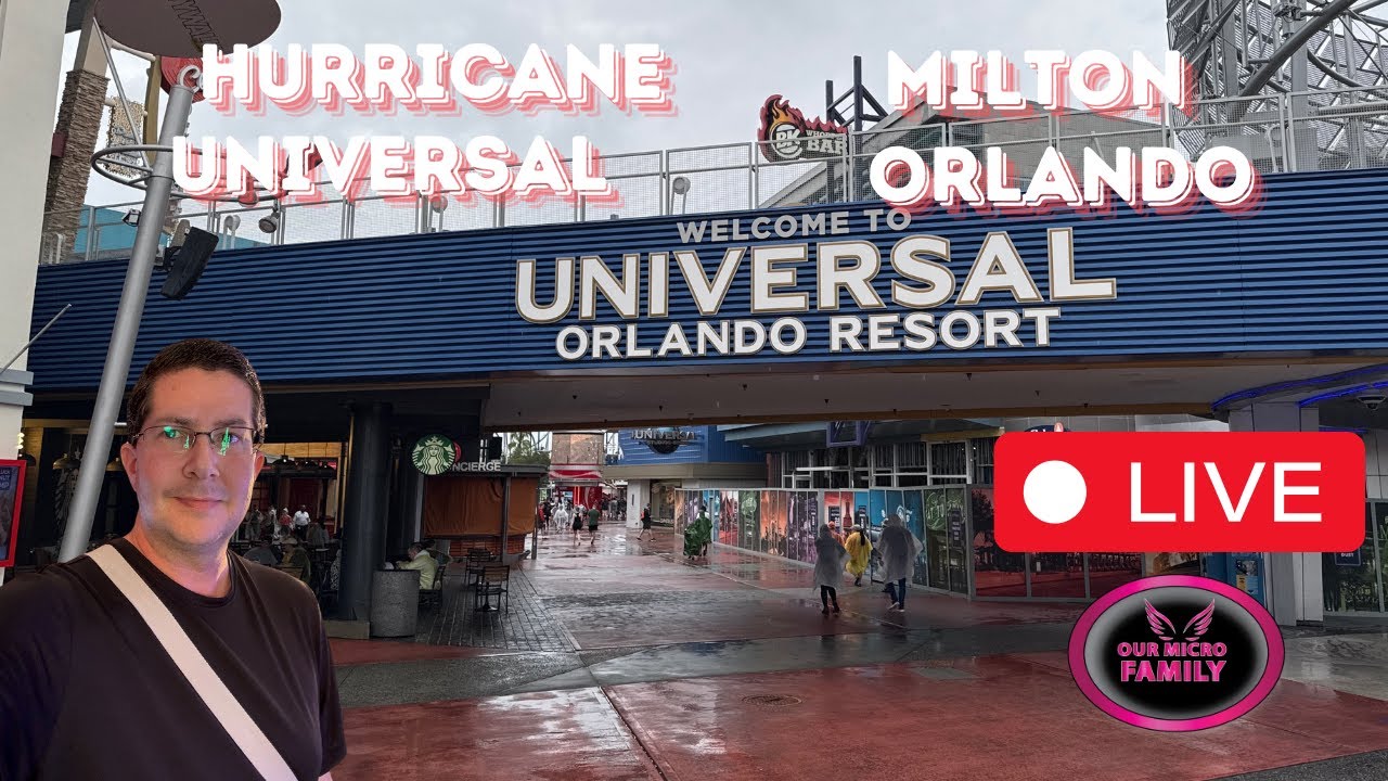 Hurricane Milton At Universal Orlando For Live Stream | 10-9-2024