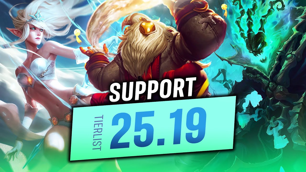 25.19 Support Solo Queue Tierlist/Meta Analysis - League of Legends