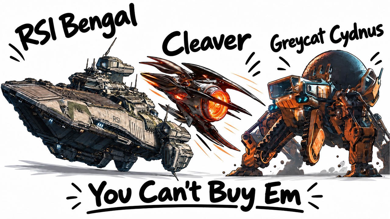 The 9 Coolest Star Citizen Ships Money Can't Buy