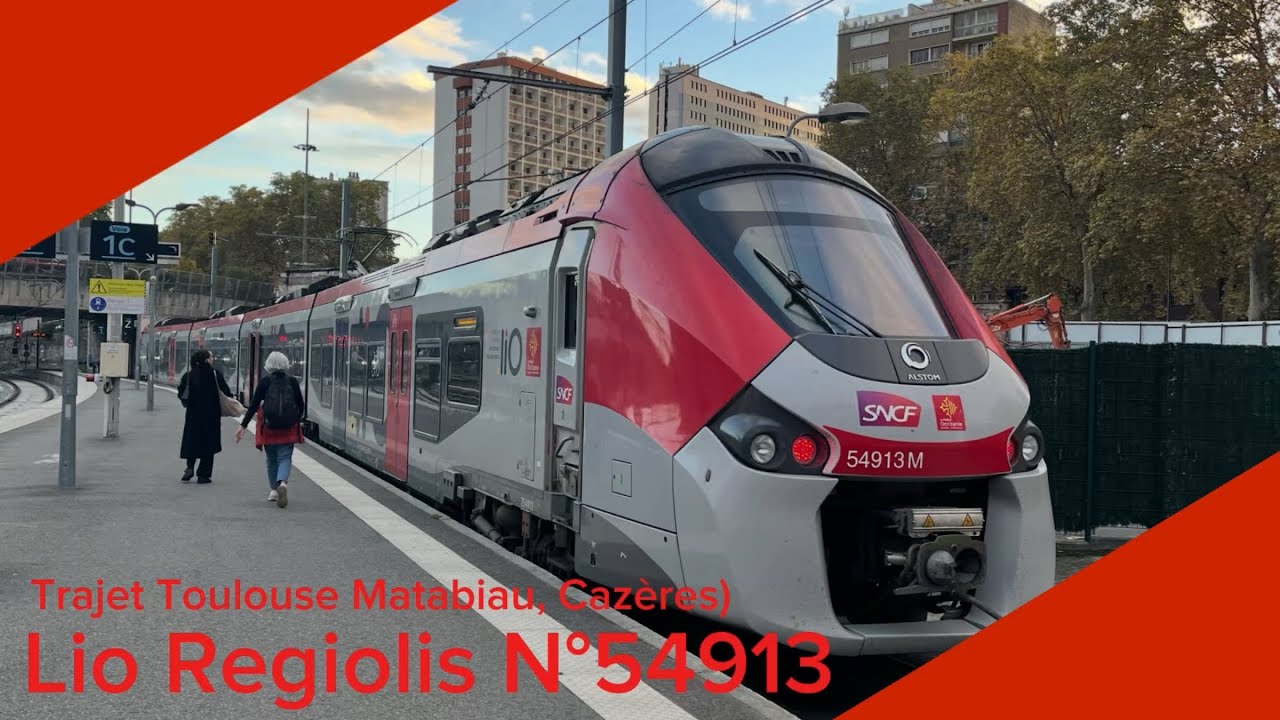 Lio Regiolis Alstom N&deg;54913 SNCF Trajet (Toulouse Matabiau, Caz&egrave;res)