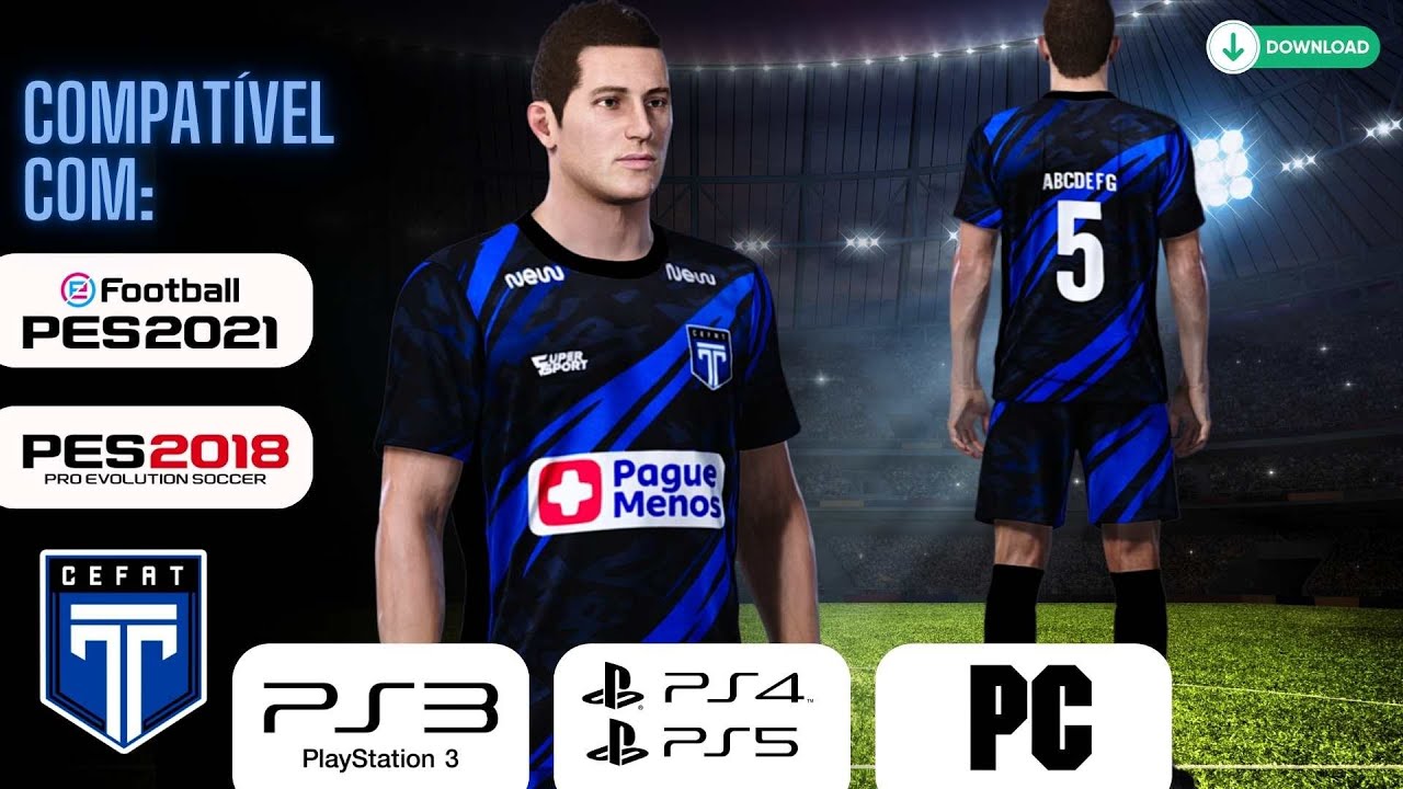 TIROL CEFAT 2026 – Novo uniforme impressionante para PS3, PS4, PC e PS5 | PES 2018/2021 🔴⚪🔥