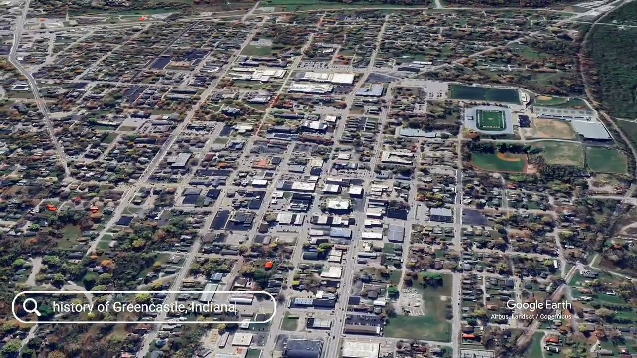 The history of Greencastle, Indiana