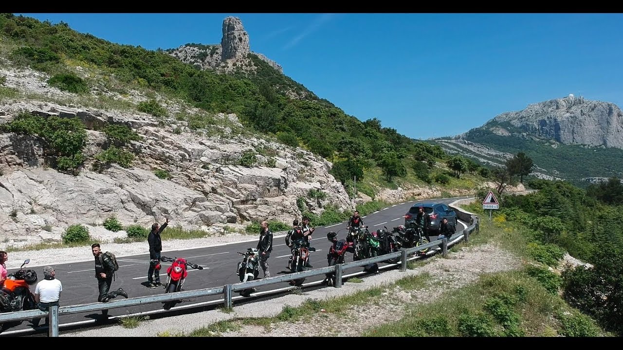 #36 MOTARDS EN BALADE ESPIGOULIER COL DE LA GINESTE DRONE KAWASAKI BMW KTM DUCATI