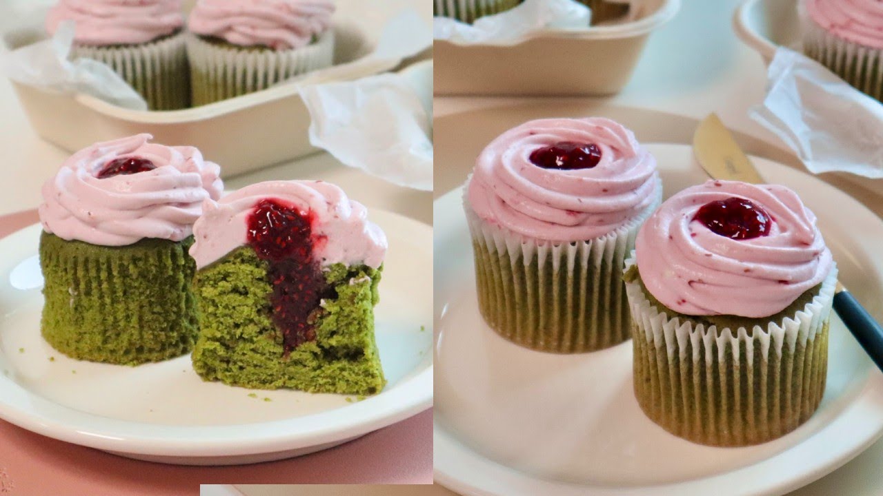 [Eng Sub] 덥다 그쵸! 입맛 싹-도는 말차베리케이크 만들기 : Matcha cupcake Recipeㅣ오데 O'de