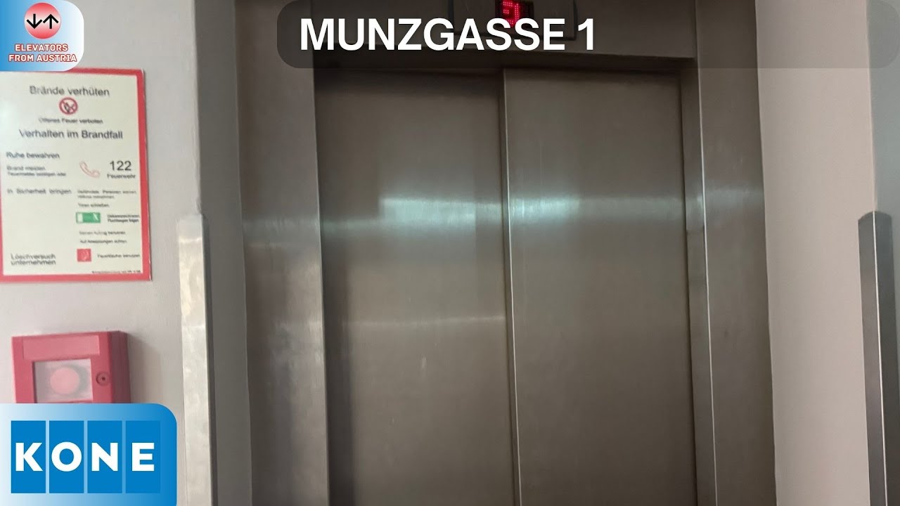 Runs like new! 2001 Kone Monospace MRL traction elevator@Munzgasse 1, Salzburg, Austria