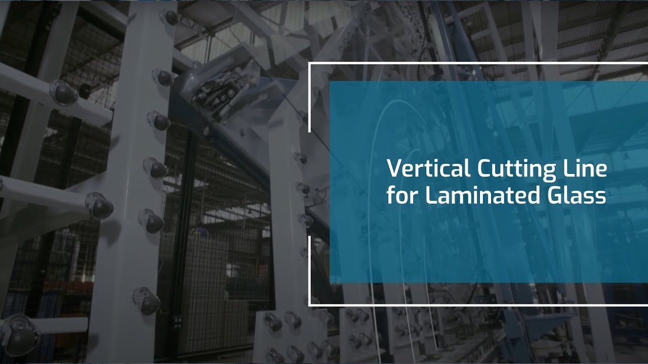Vertical cutting line: with automatic residual glass storage