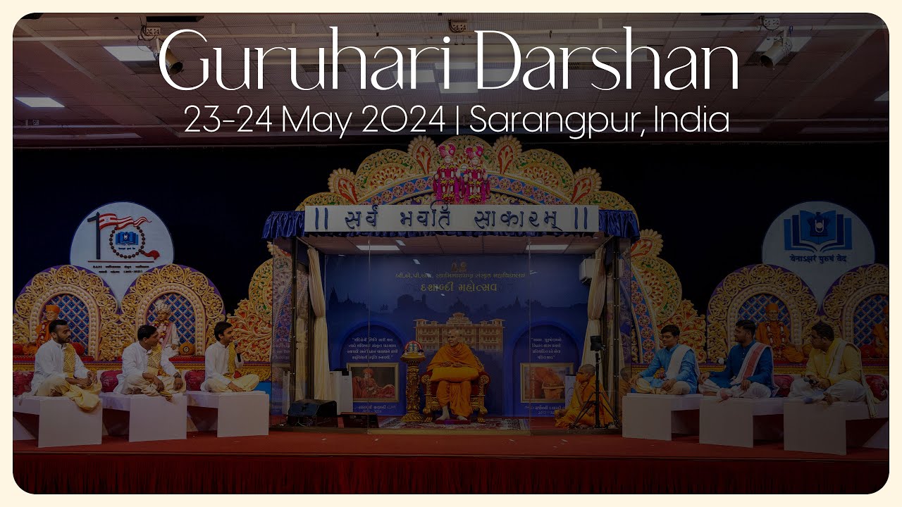 Guruhari Darshan, 23-24 May 2024, Sarangpur, India