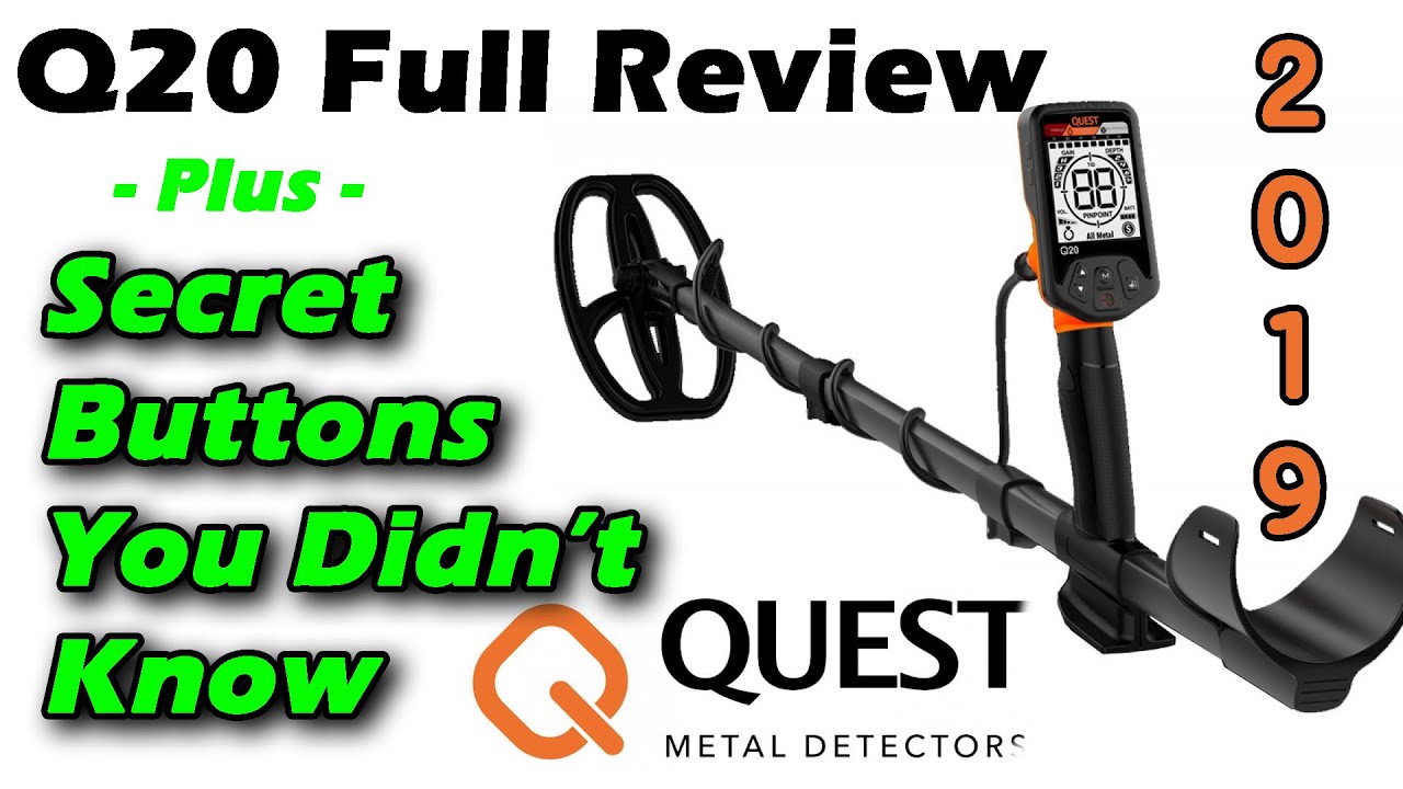 Quest Q20 Metal Detecting Review Full 2019 - Secret Buttons at the End!