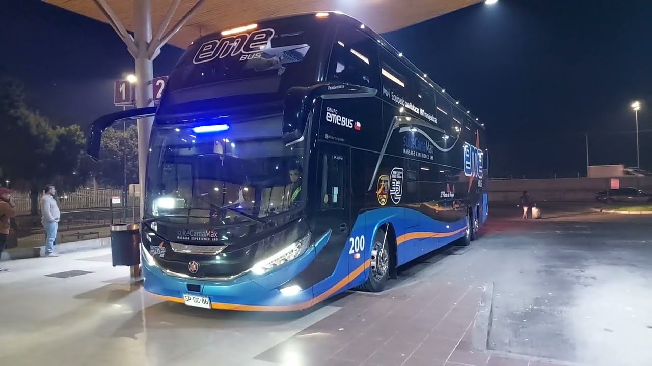 Buses saliendo del Terminal Collao Concepci&oacute;n(Chile). eme bus