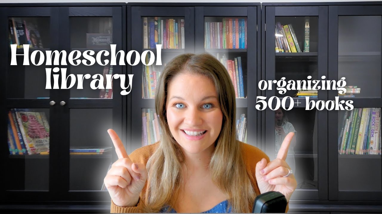 How I Organize Homeschool Books (Without Losing My Mind!) | Simple Home Library System Tour