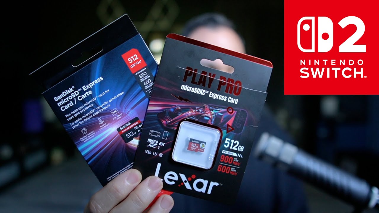 Testing Lexar & Sandisk MicroSD Express Cards - Nintendo Switch 2 Surprise Findings